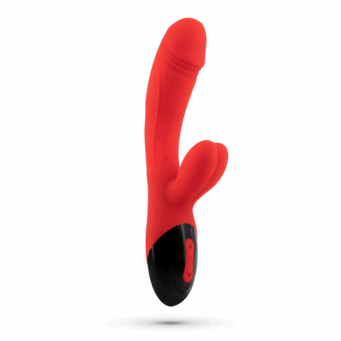 Dare Dong - Oplaadbare Konijnen Vibrator - Rood