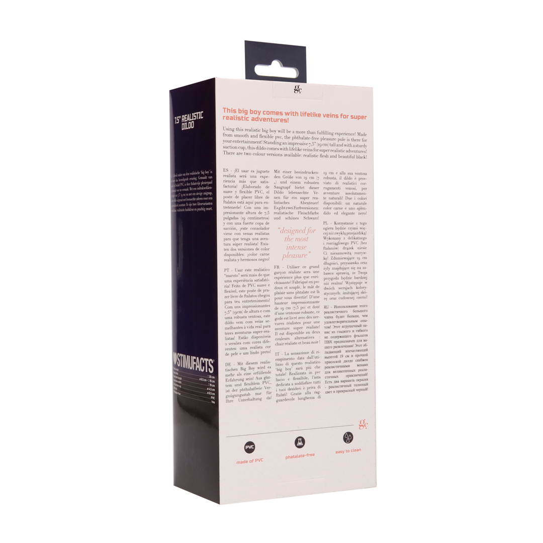 Realistische Dildo - 7.5 / 19 cm - Afbeelding 3