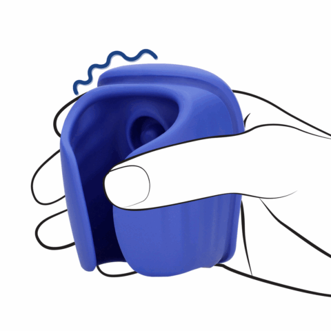 Vibrerende en Pulse Wave Stroker - Midnight Hour