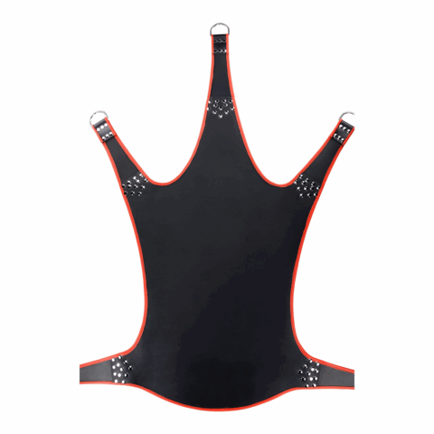 Leren Sling met Rode Bies 5 Punten