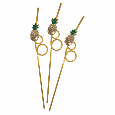 Tropische Drinkriet - Ananas