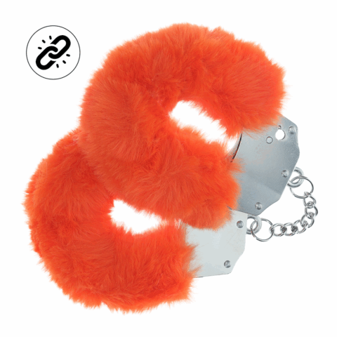 Zware Fluffy Handboeien - Oranje