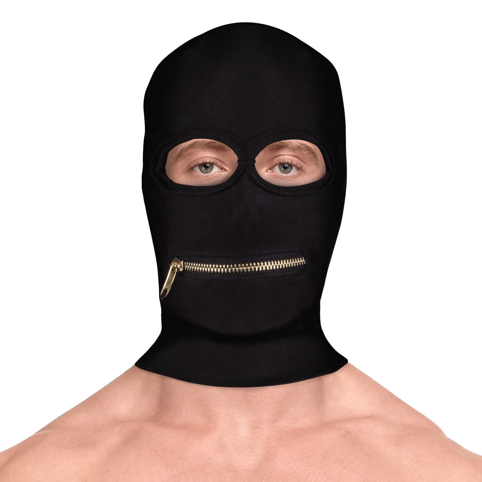 Extreme Zipper Mask met Mond Rits - Afbeelding 3