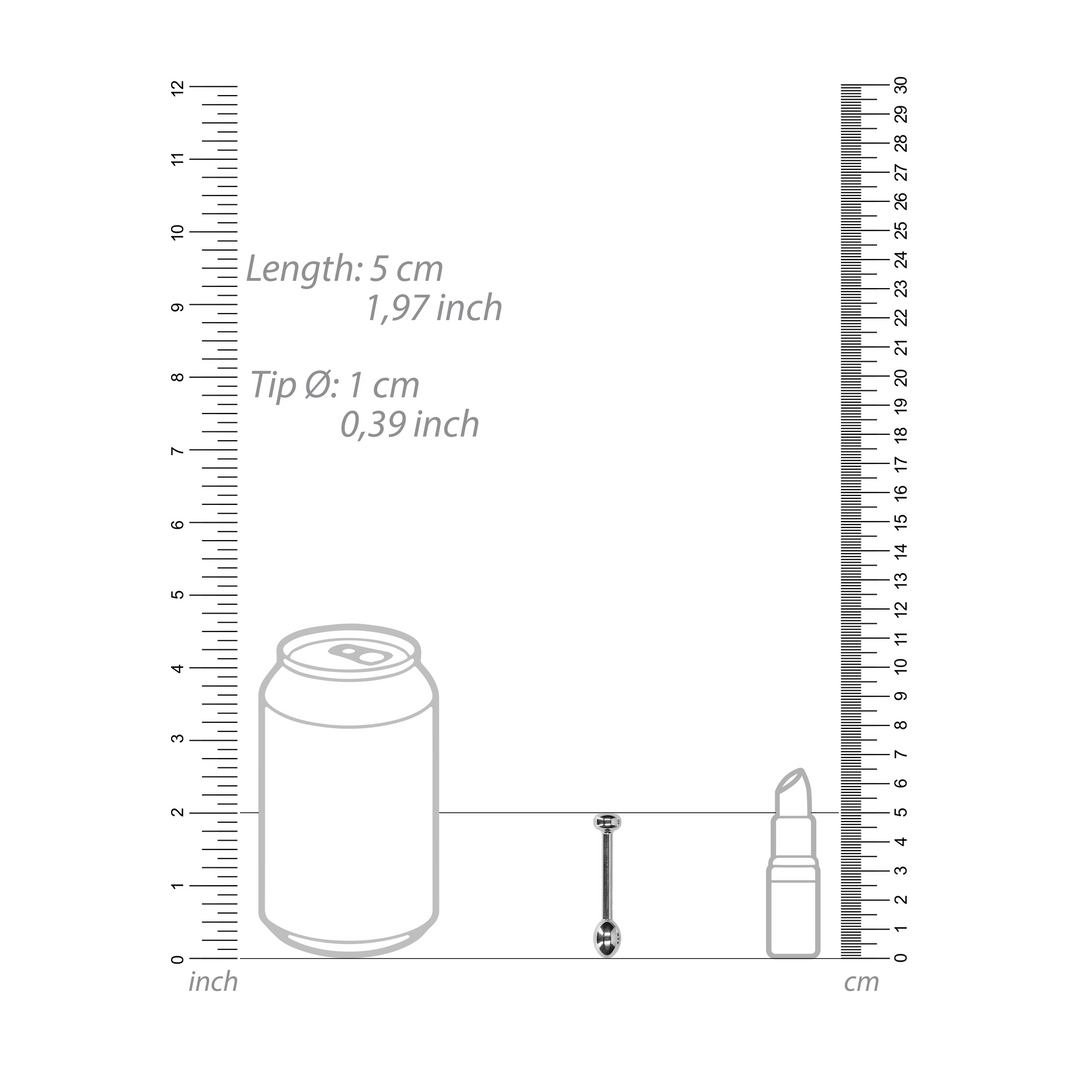 Metaal Penis Plug - 0,4 / 10 mm - Afbeelding 3