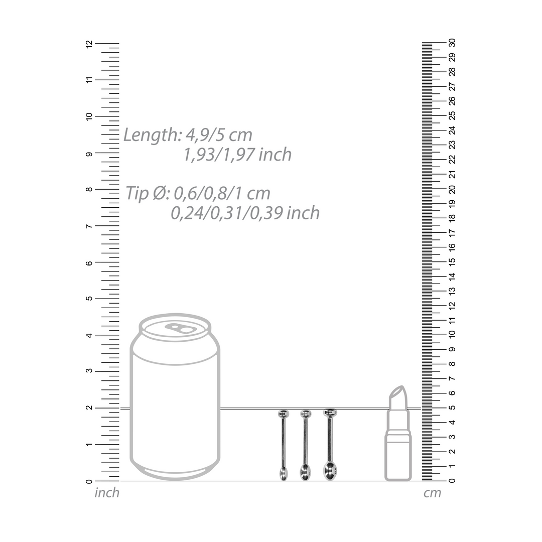 Metaal Penis Plug Set - Afbeelding 3