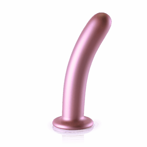 Zachte Silicone G-Spot Dildo - 7'' / 17 cm - Roségoud
