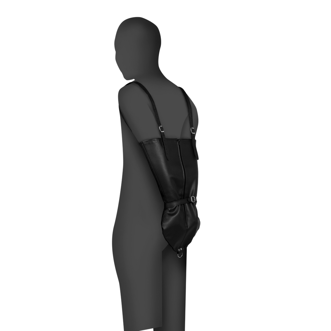 Ritssluiting Volledige Mouw Armbeperking - Zwart