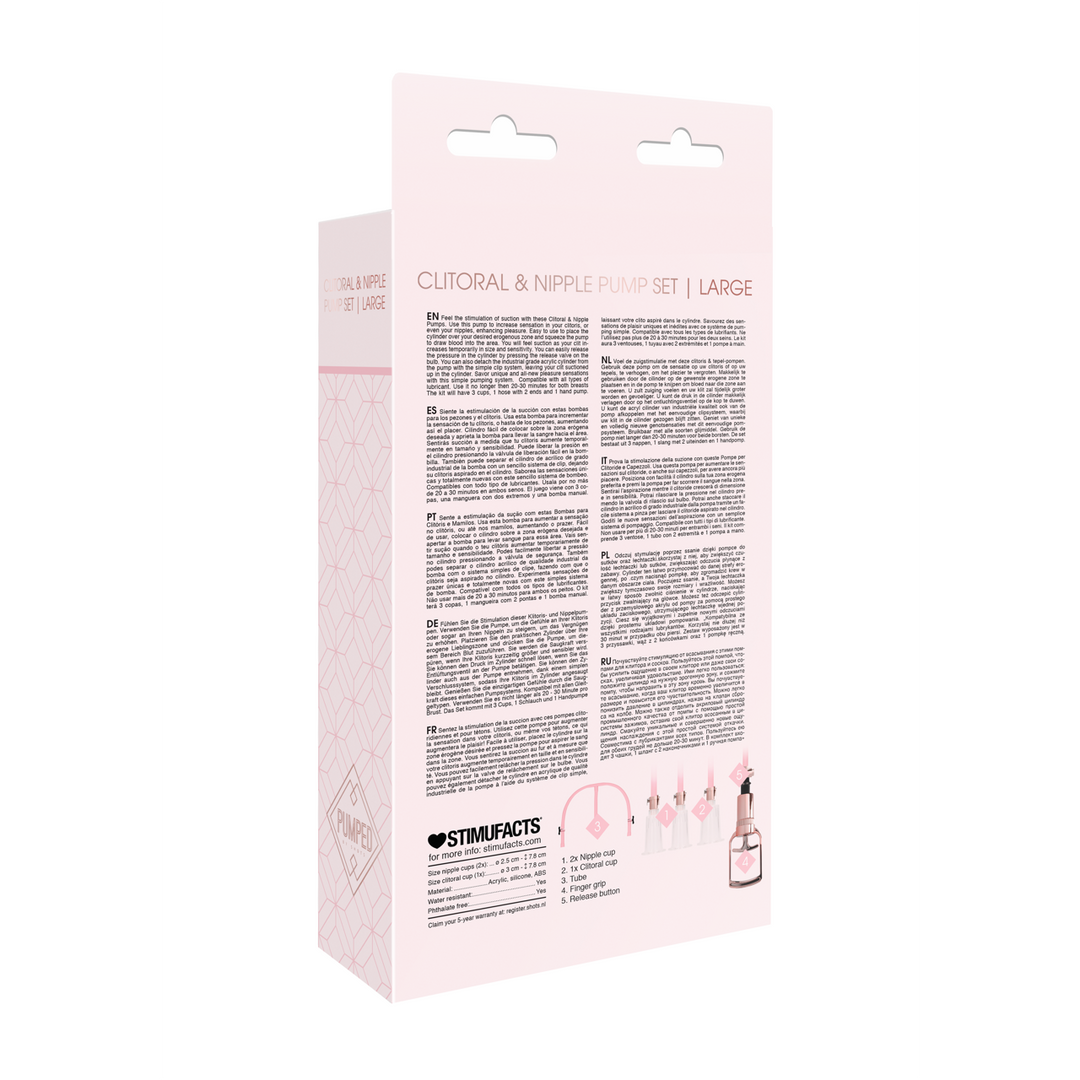 Clitorale Tepelpomp Set Middel - Groot - Afbeelding 3