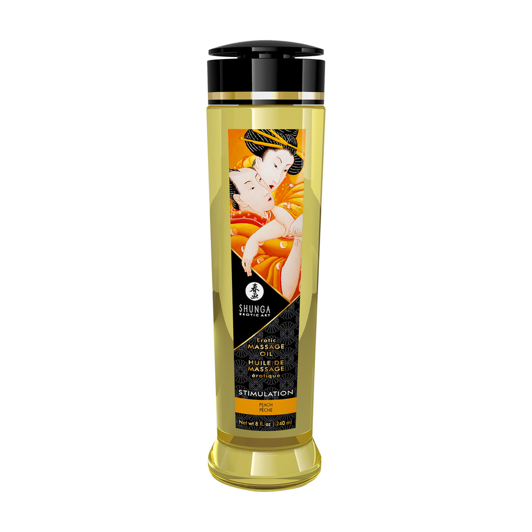 Erotische Massageolie - Perzik - 8 fl oz / 240 ml - Afbeelding 3