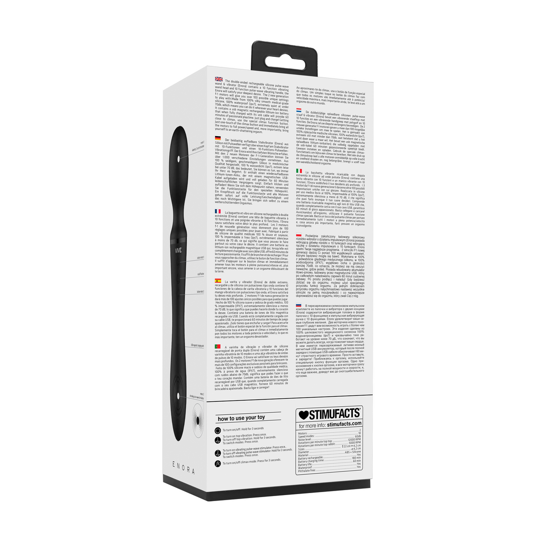 Enora - Wand Vibrator - Zwart - Afbeelding 3