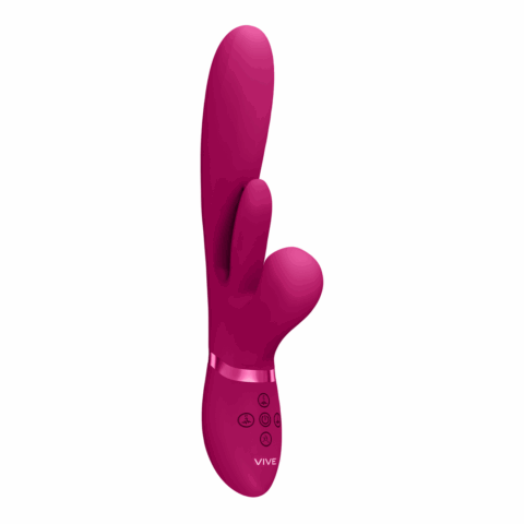 Kura - Duwende G-Spot Vibrator met Flapper Tong en Pulse Wave Stimulator - Roze