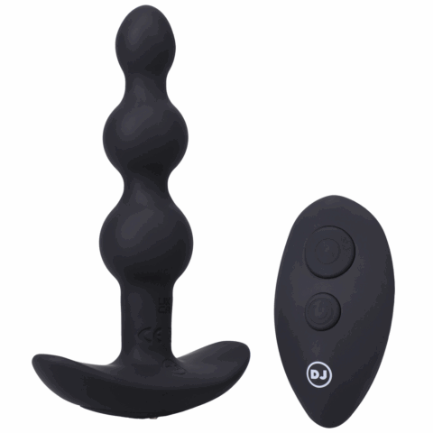 Beaded Vibe - Silicone Anale Plug met Afstandsbediening