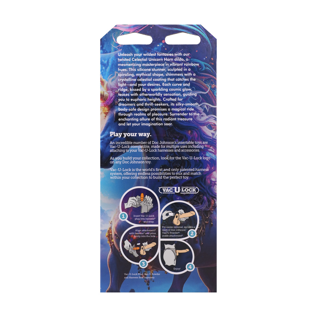 Fantasy Fuckers - Hemelse Eenhoorn Hoorn - Glow in the Dark - Multicolor - Afbeelding 3