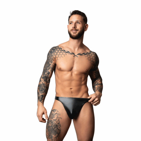 Wetlook Bong Thong - S/M - Zwart