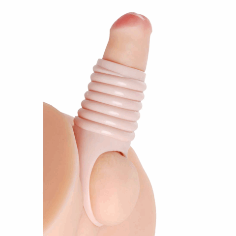 Echt Ruim Geribbelde Penisvergroting Sleeve