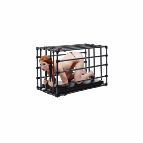 Hondenkennel - Verstelbare Puppykooi met Gevoerde Ondergrond