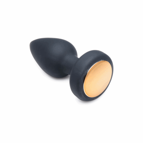 Silicone Vibrating LED Plug - Klein