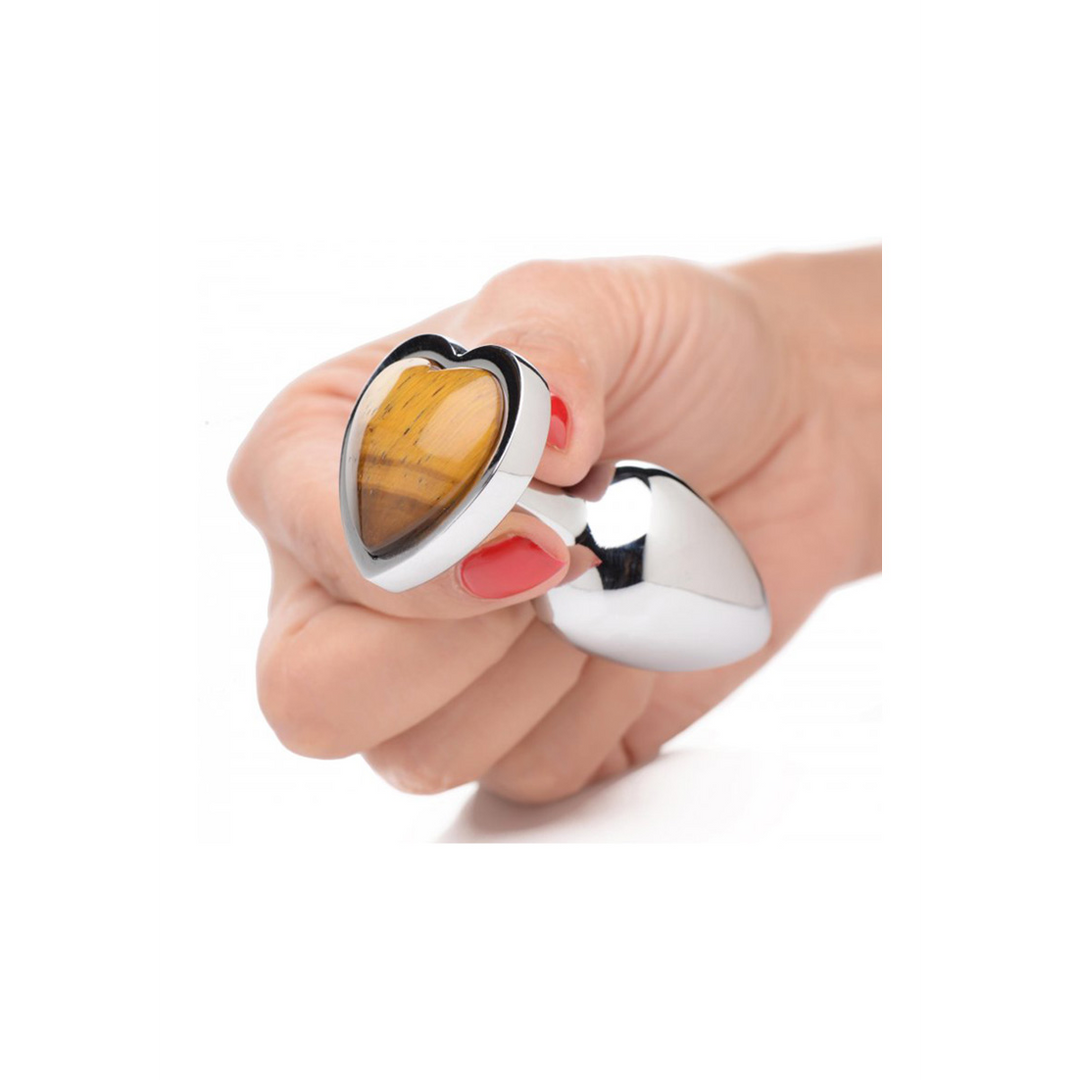 Tiger Eye Hart - Butt Plug - Medium - Afbeelding 3