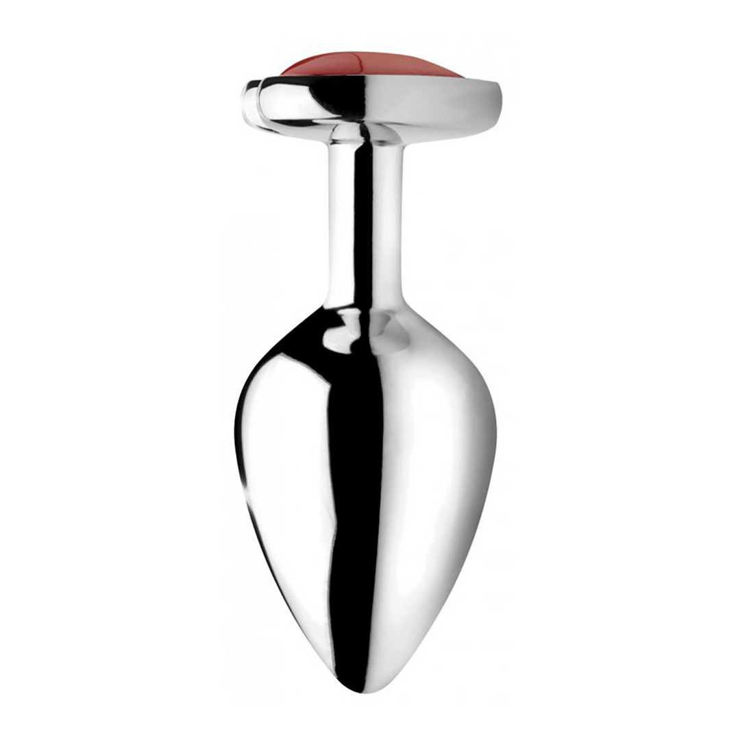 Rode Jaspis Hart - Butt Plug - Medium - Afbeelding 3