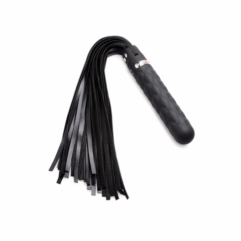 Vibra-Lasher - Vibrerende Silicone Dildo Flogger