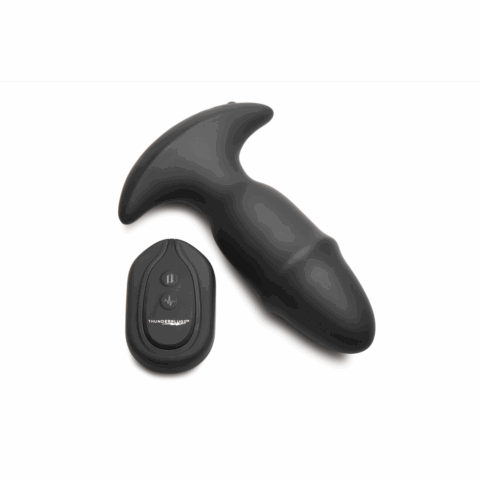 Butt Slider - Sliding Ring Silicone Missile Plug - Zwart