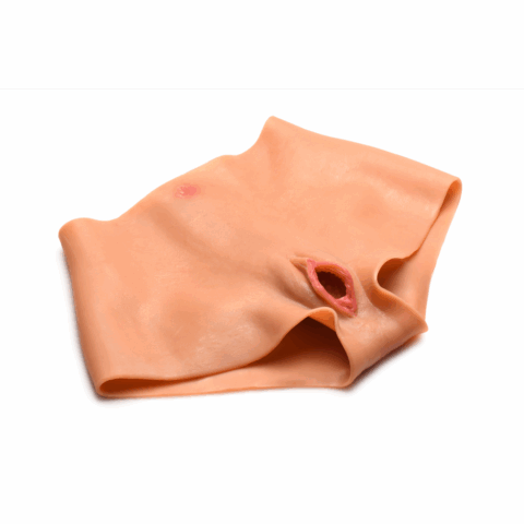 Pussy Panties - Silicone Vagina en Ass Panties - M