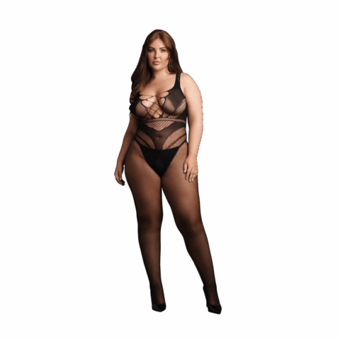 Bodystocking met Accentuated Lines - OSX - Zwart