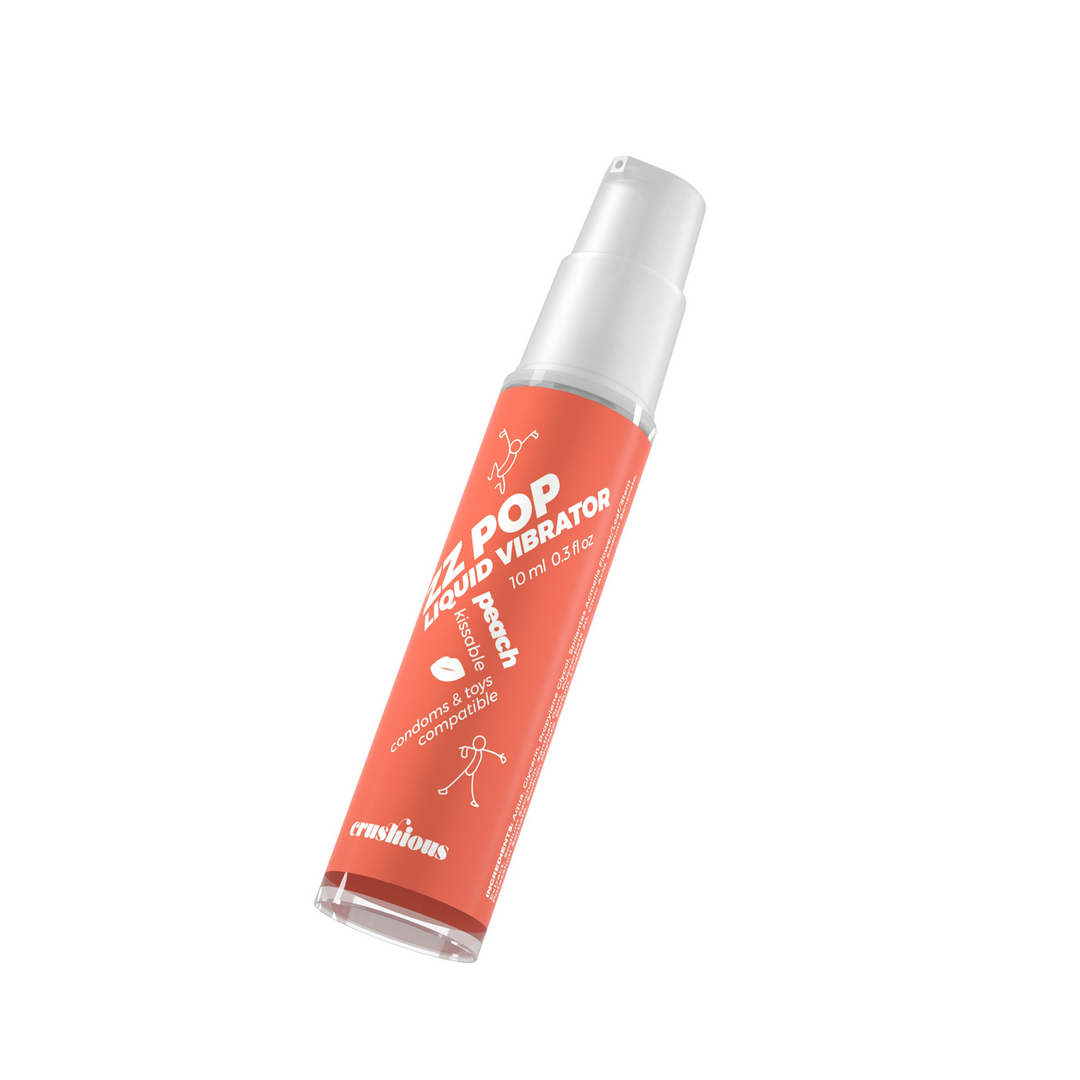 ZZ Pop - Kussbare Vloeibare Vibrator - Perzik - 0,3 fl oz / 10 ml - Afbeelding 3