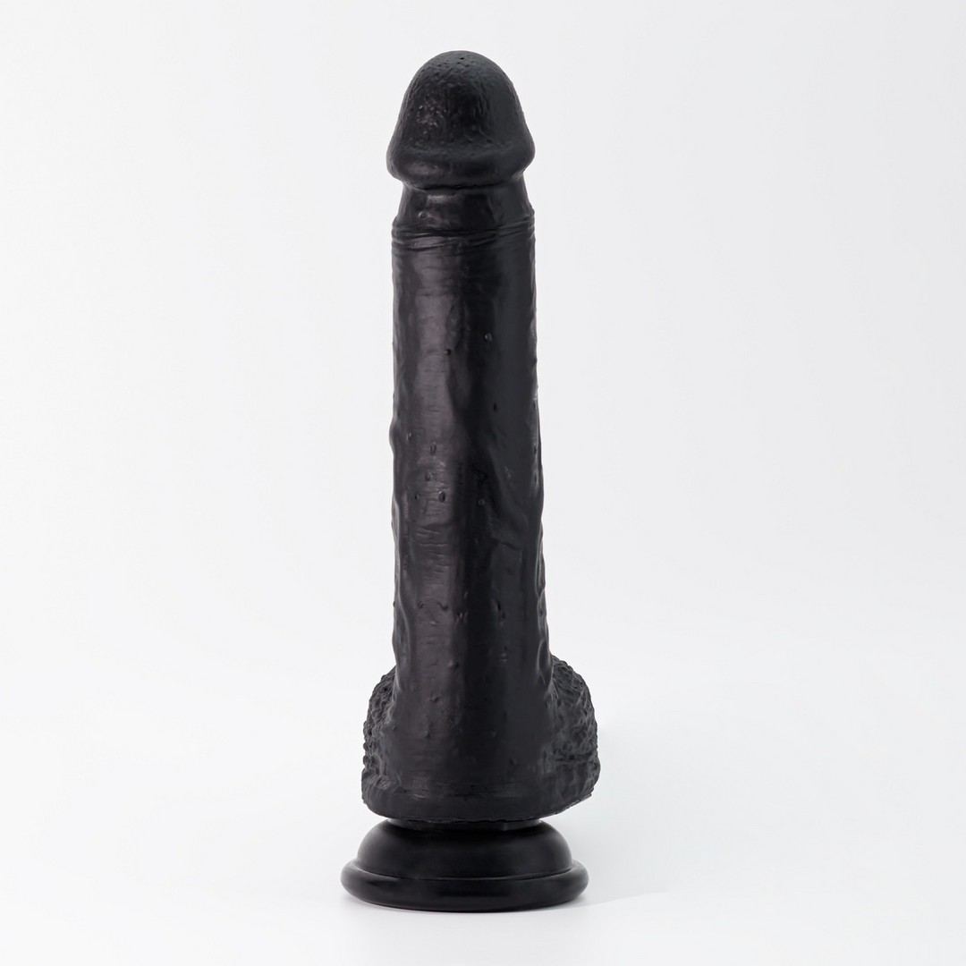 Inviktus - Vloeibare Silicoon Dildo - 8 / 22 cm - Zwart - Afbeelding 3