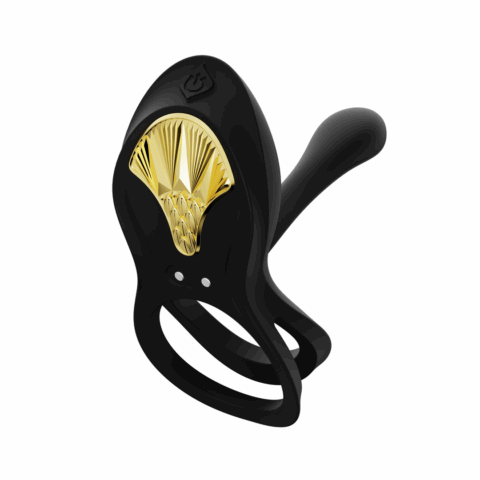 BAYEK - Draagbare Vibrator - Obsidiaan Zwart