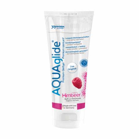 AQUAglide Neutral - Gearomatiseerde waterbasis glijmiddel - Framboos - 3 fl oz / 100 ml