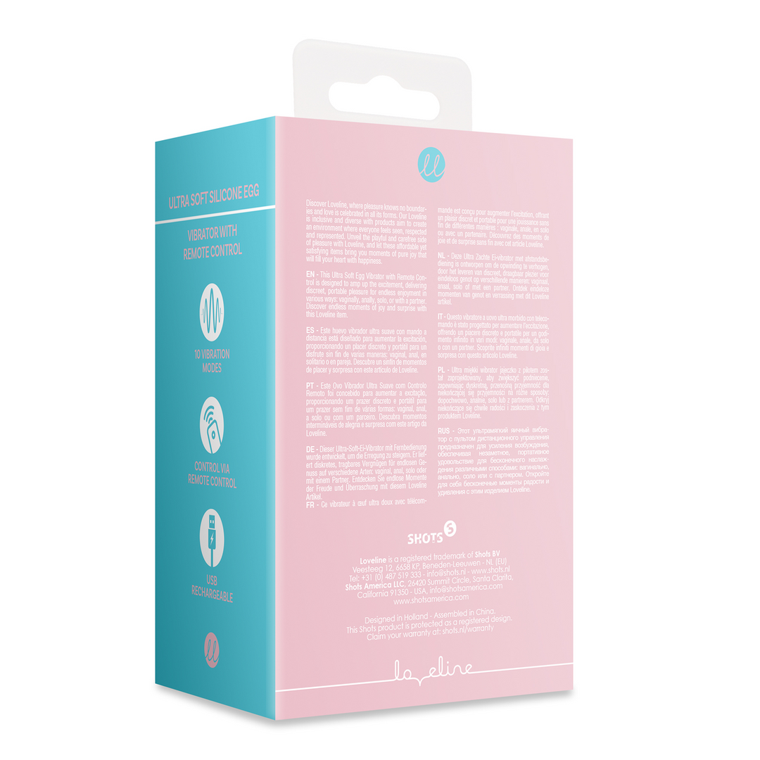 Ultra Soft Siliconen Eivibrator met Afstandsbediening - Roze Arabesque - Afbeelding 3