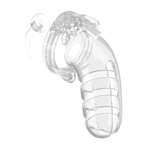 Model 12 Chastity Cock Cage met Plug - 5,5 / 14 cm