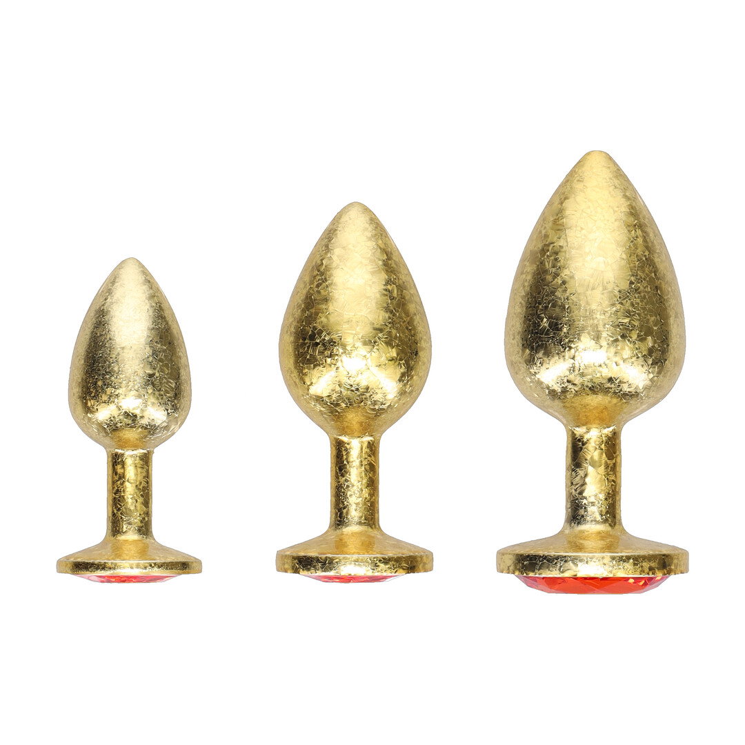 Milan Collection - Metalen Anale Plug Set - Goud - Afbeelding 3