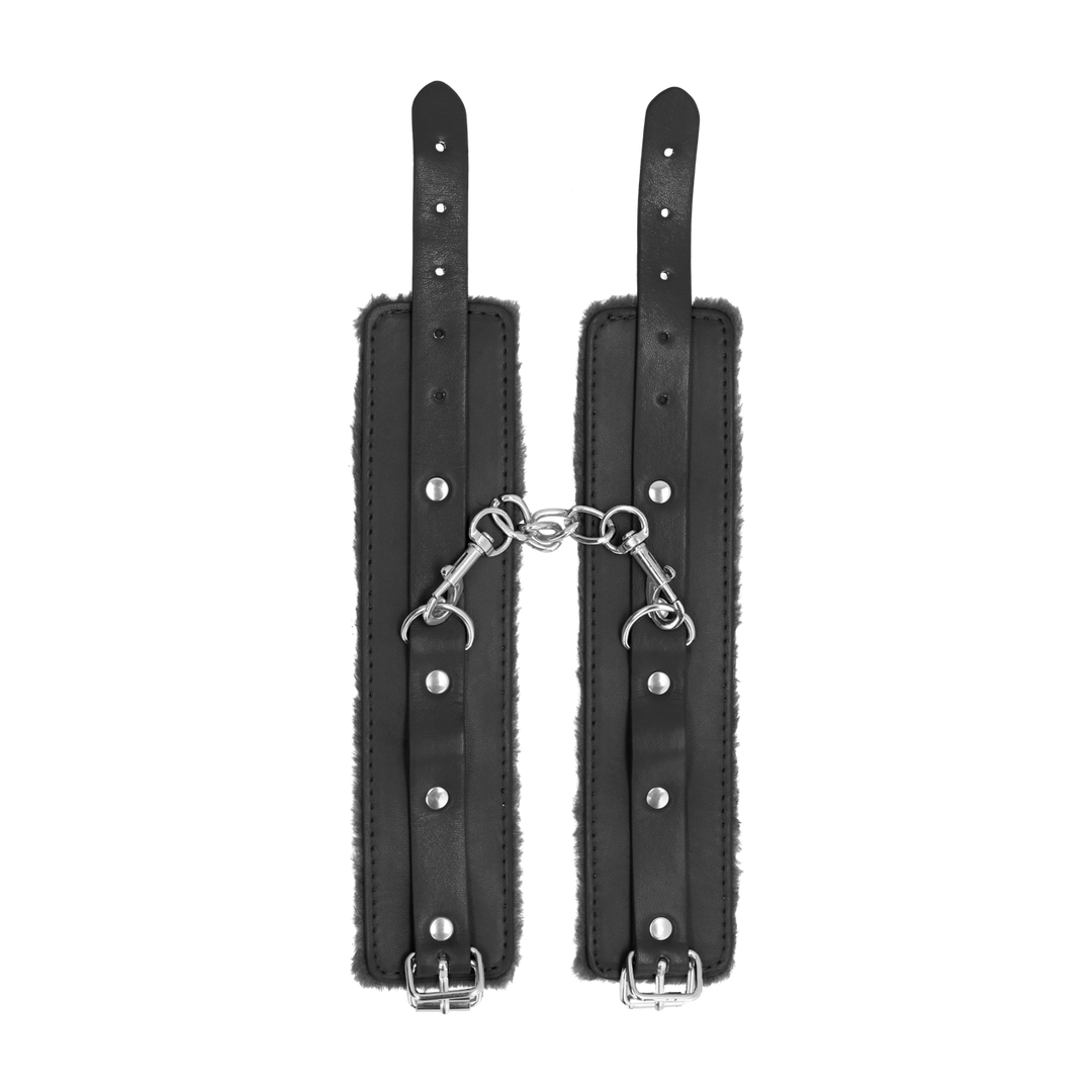 Pluche Leren Handboeien - Afbeelding 3