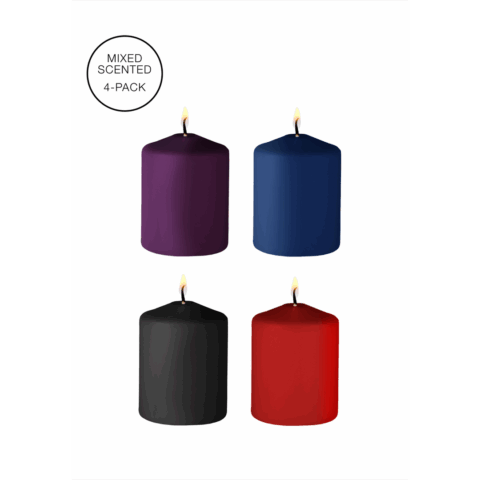 Tease Candles - Mix - 4 Stuks - Multicolor