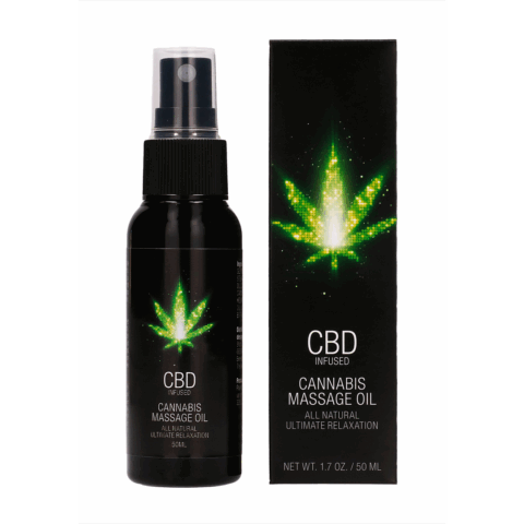 CBD Cannabis Massageolie - 2 fl oz / 50 ml