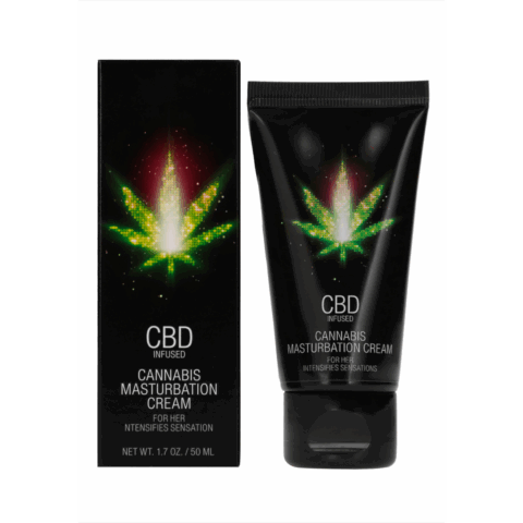 CBD Cannabis Masturbatiecrème Voor Haar - 2 fl oz / 50 ml