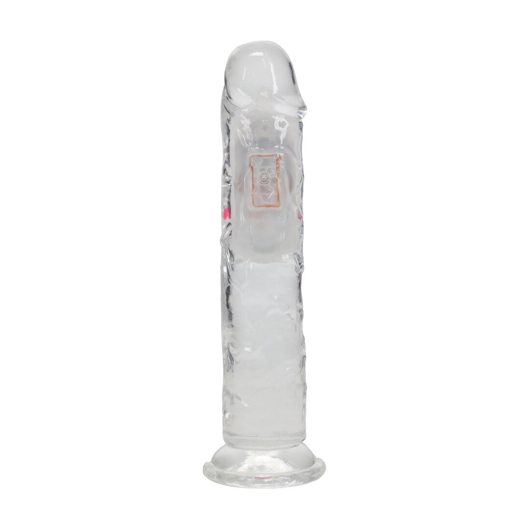 LED Vibrerende Rechte Penis - 7 / 18 cm - Transparant - Afbeelding 3