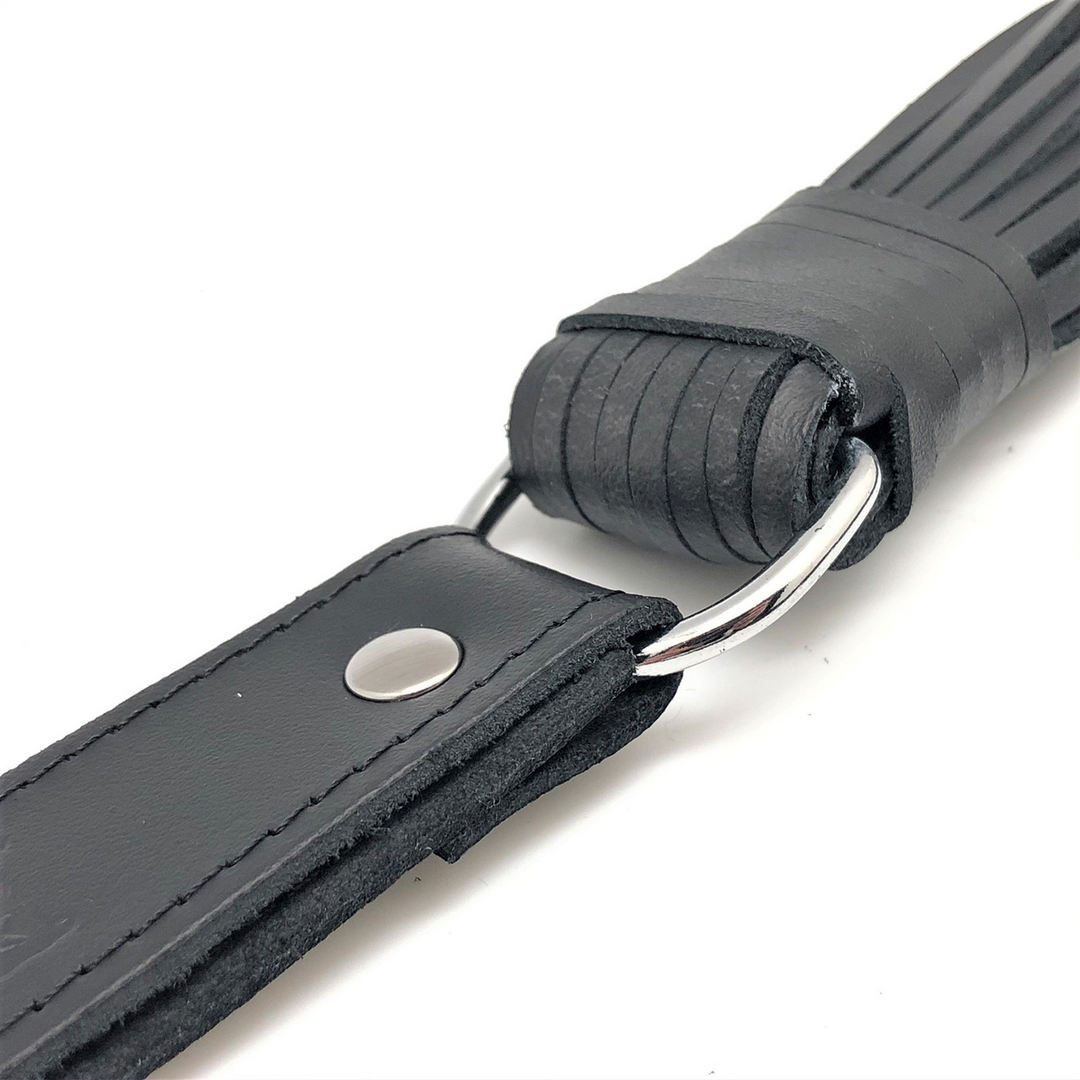 Martinet met Leren Touwen - 75 cm - Zwart - Afbeelding 3