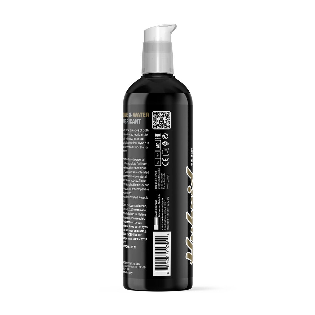 Hybrid - Premium Siliconen en Water Hybrid Glijmiddel - 8 fl oz / 237 ml - Afbeelding 3