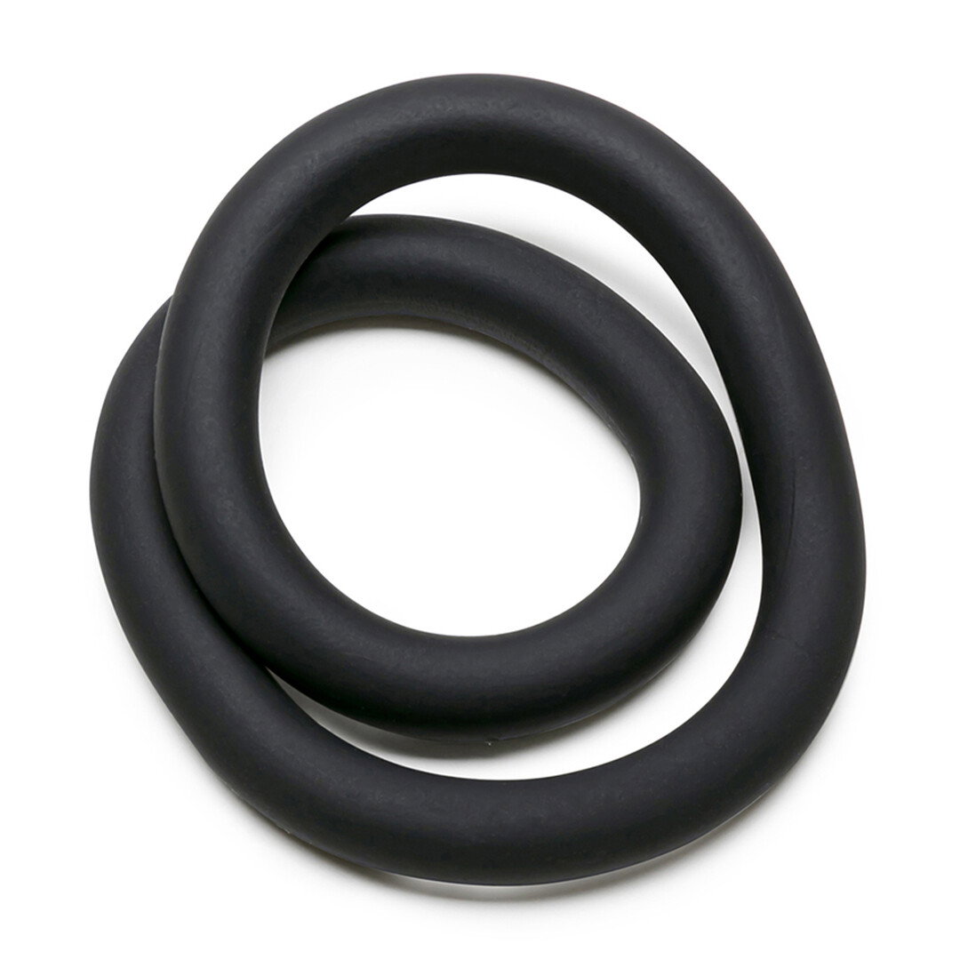 Silicone Hefty Wrap Ring - Cockring - 12 / 30,5 cm - Zwart - Afbeelding 3